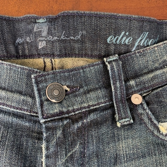 7 For All Mankind (SFAM) Women's Edie Flood Low Rise Jeans Size 28 - Picture 7 of 14